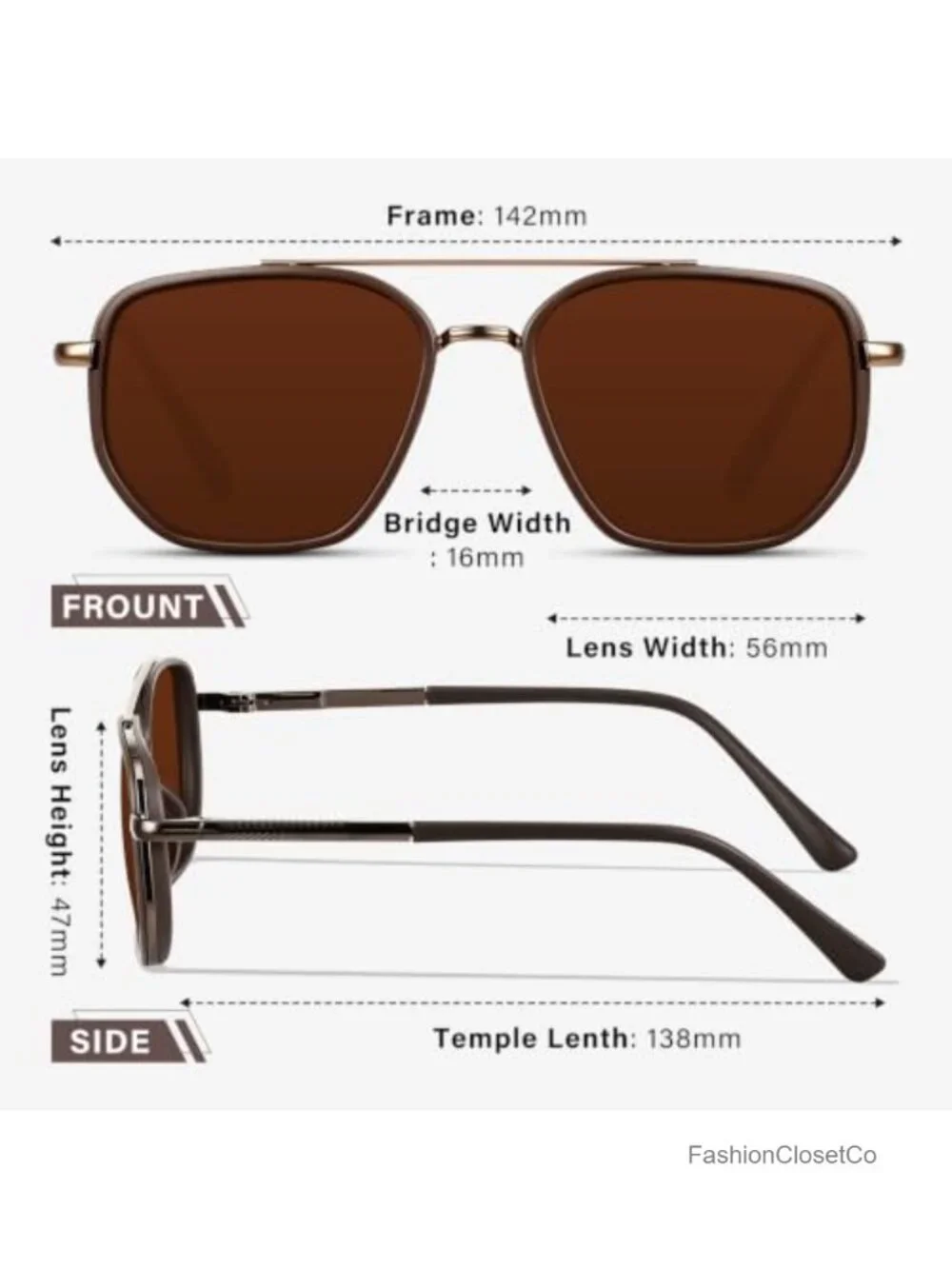 Polarized Aviator Sunglasses for Women Men UV Protection Sports Running